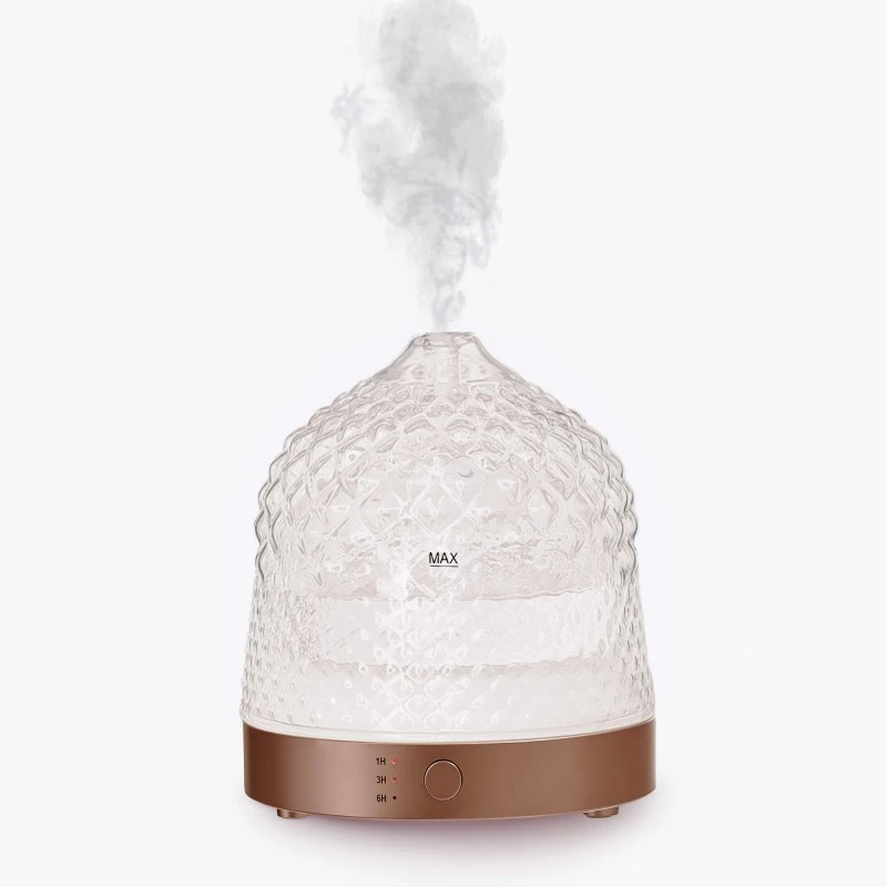 Арома дифузер Mohana Taj Mahal, кристален, златиста основа